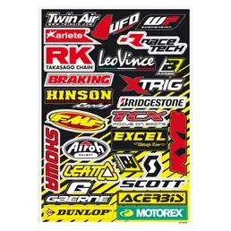 Scelto Dai Clienti Kit adesivi Prefustellati Graphic Sponsor Tipo A