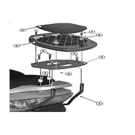 Attacco posteriore specifico per bauletto MONOLOCK -SR91M Esclusivo
