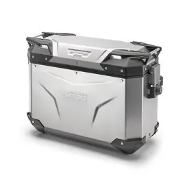 Valigia laterale sinistra Trekker Outback EVO, in alluminio naturale, 37 lt. - OBKE37AL Spedizione Gratuita