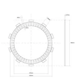 DISCO FRIZIONE GUAR. GIAPP. OEM 22201-MAV-000 - SGR 741308 Reso Gratuito