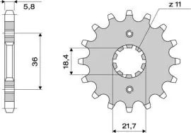 Pignone OgniBene Passo 520 Z 13 Denti - 36.2079.013 Novità