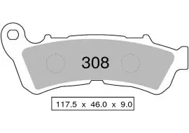 Spedizione Gratuita COPPIA PASTIGLIE FRENO NISSIN NS CORRISPONDENTE AL CODICE 307 00 - 442P30804