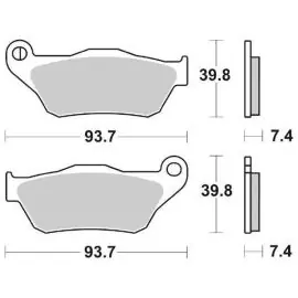 6561940 - PASTIGLIE FRENO SBS 194 HF (ORGANICA) Compra Adesso