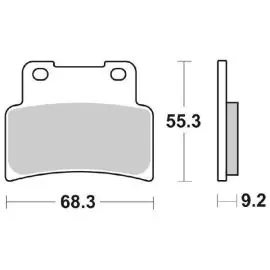 6562140 - PASTIGLIE FRENO SBS 214 HF (ORGANICA) Prezzo Scontato