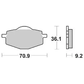 6561070 - PASTIGLIE FRENO SBS 107 HF (ORGANICA) Offerta Lampo