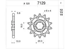 Prezzo Di Fabbrica Pignone OgniBene Passo 520 Z 12 Denti - 36.7129.012