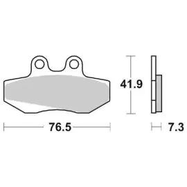 6566520 - PASTIGLIE FRENO SBS 652 HF (ORGANICA) Prezzo Di Fabbrica