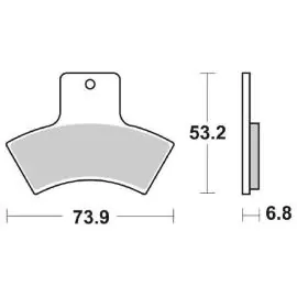 6567557 - PASTIGLIE FRENO SBS 755 ATS (SINTERIZZATA) Ordina Subito