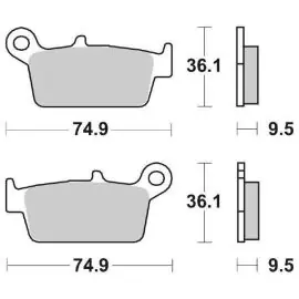 6566040 - PASTIGLIE FRENO SBS 604 HF (ORGANICA) Promo Stagionale