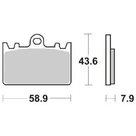 6566660 - PASTIGLIE FRENO SBS 666 HF (ORGANICA) Compra Adesso