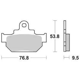6565820 - PASTIGLIE FRENO SBS 582 HF (ORGANICA) Offerta Limitata