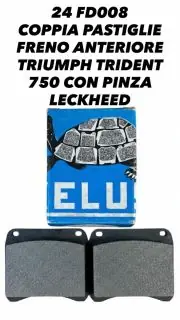 Compra Online Coppia pastiglie freno anteriore per Triumph Trident 750 con pinza Leckhood - FD008