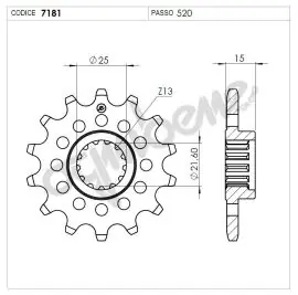 Prezzo Di Fabbrica Pignone OgniBene Passo 520 Z 16 Denti - 36.7181.016