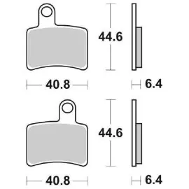 6568963 - CP. PAST.FRENO RSI BETAMOTOR 300 EVO ANT Prezzo Scontato