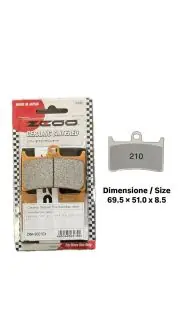 Pastiglie freno anteriori racing Zcoo Nissin S001EX - 45S00100 Ultime Pezzi