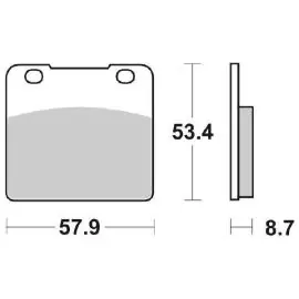 6565775 - PASTIGLIE FRENO ANTERIORE SBS 577 HS (SINTERIZZATA) Quantità Limitata