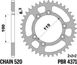 Corona in Ergal 4371 Z41 denti - 4371Z41E Economico