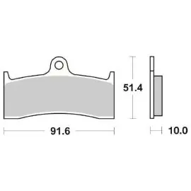 Affare 6567299 - PASTIGLIE FRENO ANTERIORE RACING SBS 729 DC (DUAL CARBON)