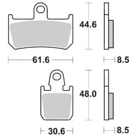 PASTIGLIA FRENO SBS 839HS SET 4 PZ Reso Gratuito