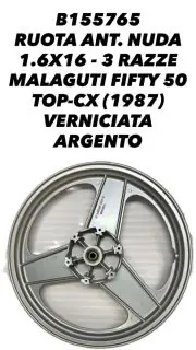 CERCHIO RUOTA ANTERIORE NUDA 16X1.6 3 RAZZE MALAGUTI FIFTY 50 1987- 55765 Super Prezzo