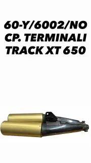 Coppia marmitte terminali Marving per Yamaha XT650 Track - Y/6002/NO Soddisfatti O Rimborsati