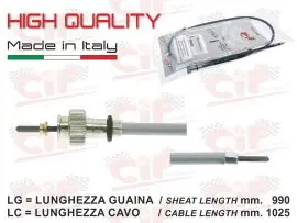 TRASMISSIONE CONTAKM. COMPLETA (LUNGHEZZA mm. 990/1025) VESPA PX PE - CIF - 5641-T Popolare