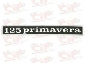 Promozione Esclusiva TARGHETTA "125 PRIMAVERA" PER PARTE POSTERIORE VESPA - CIF - 5757