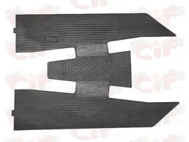 TAPPETO IN GOMMA - COLORE NERO - VESPA PK XL 50-125 - CIF - 7422 Consegna Rapida