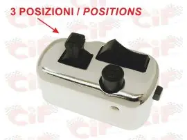 Ultime Pezzi COMMUTATORE LUCI (3 POSIZIONI) VESPA 90-PRIMAVERA-GTR-TS-SUPER-SPRINT-RALLY 180 - CIF - 9102