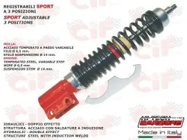 Nuovo Arrivo AMMORTIZZATORE ANTERIORE REGISTRABILE VERSIONE SPORT VESPA PX - CIF - 6306-RE