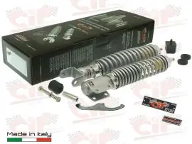 KIT "SPORT ELEGANT" AMMORTIZZATORE ANTERIORE+POSTERIORE VESPA PX - CIF - 10723-KT Solo Oggi