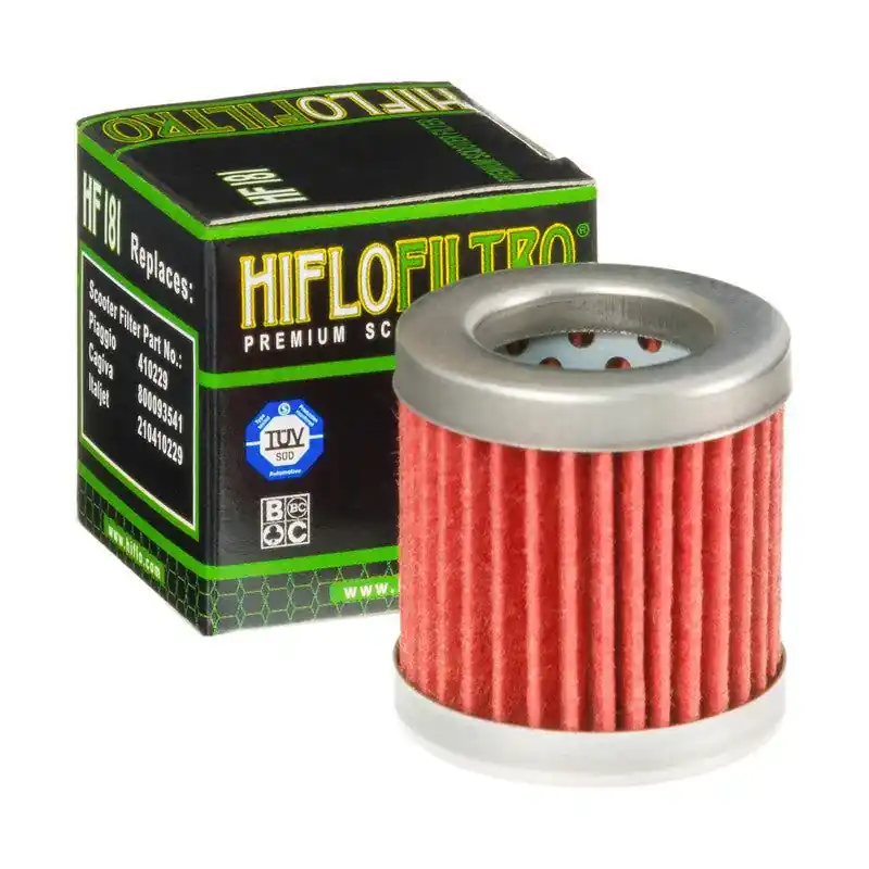 HIFLO Filtro olio HF181 PIAGGIO 125 VESPA ET4, LIBERTY 125, HEXAGON, APRILIA HAB Promo Stagionale
