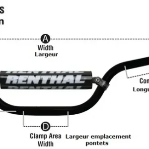 Miglior Prezzo RENTHAL ATV 7/8" 677 Special Quad Manubrio Off Road