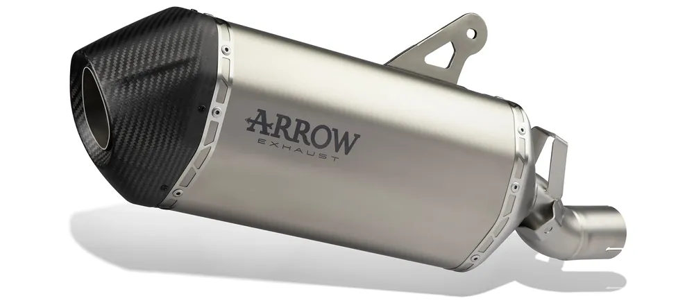 ARROW Terminale Sonora titanio Dark" con fondello carby" per Harley-Davidson Pan America 1250 2020-2023 Spedito Oggi