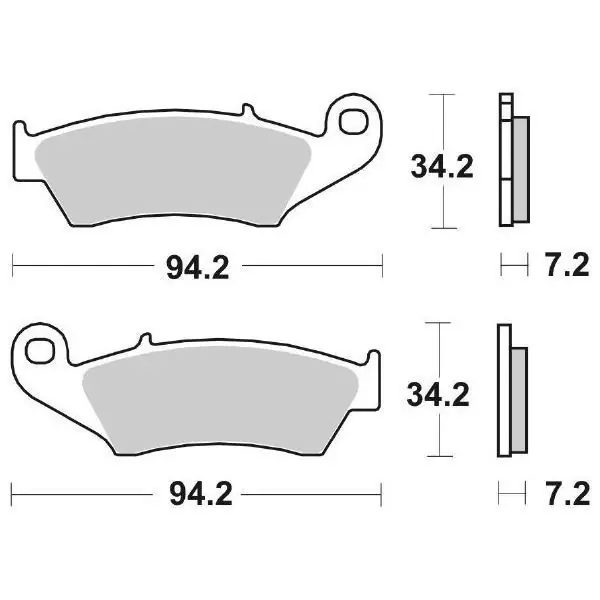 Di Tendenza Pastiglie Freno Anteriori SBS 694 HF per APRILIA MXV 450 2007-2016