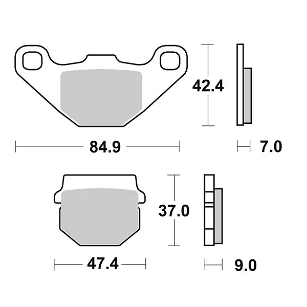 Economico Pastiglie Freno Anteriori SBS HM SUZUKI-KAWA-ITALJET per APRILIA RS 125 2017-2018