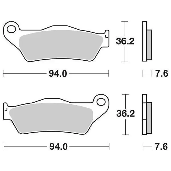 Reso Gratuito Pastiglie Freno Anteriori SBS 671 SI SINTERIZZATA per BMW R NineT Pure 2017-2023