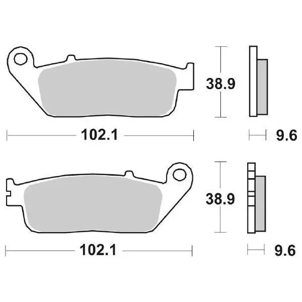 Pastiglie Freno Anteriori SBS 700 HS per HONDA CB 500 1994-2003 Super Prezzo