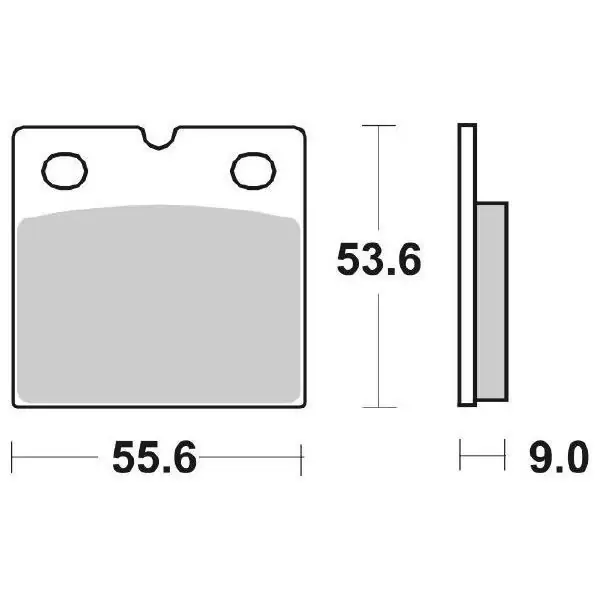 Nuova Collezione Pastiglie Freno Anteriori/Posteriori SBS LS APRILIA-BMW-DUCATI per BMW K 100 RS 1983-1988, set per 1 disco