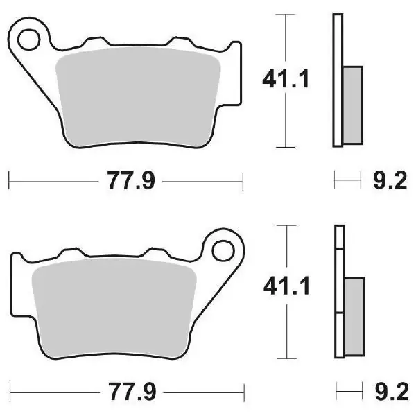 Nuovo Arrivo Pastiglie Freno Posteriori  SBS HF BMW F 650 POSTERIORE per APRILIA Caponord 1200 2013-2016, set per 1 disco
