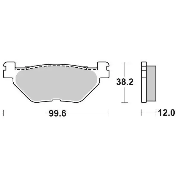 Pastiglie Freno Posteriori  SBS YAMAHA XP500 TMAX, set per 1 disco Spedito Oggi