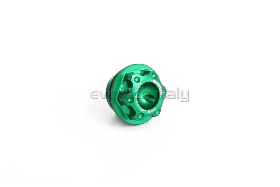 EVOTECH TAPPO OLIO ERGAL APRILIA BENELLI KAWASAKI SUZUKI M20 x 1,5 VERDE Occasione