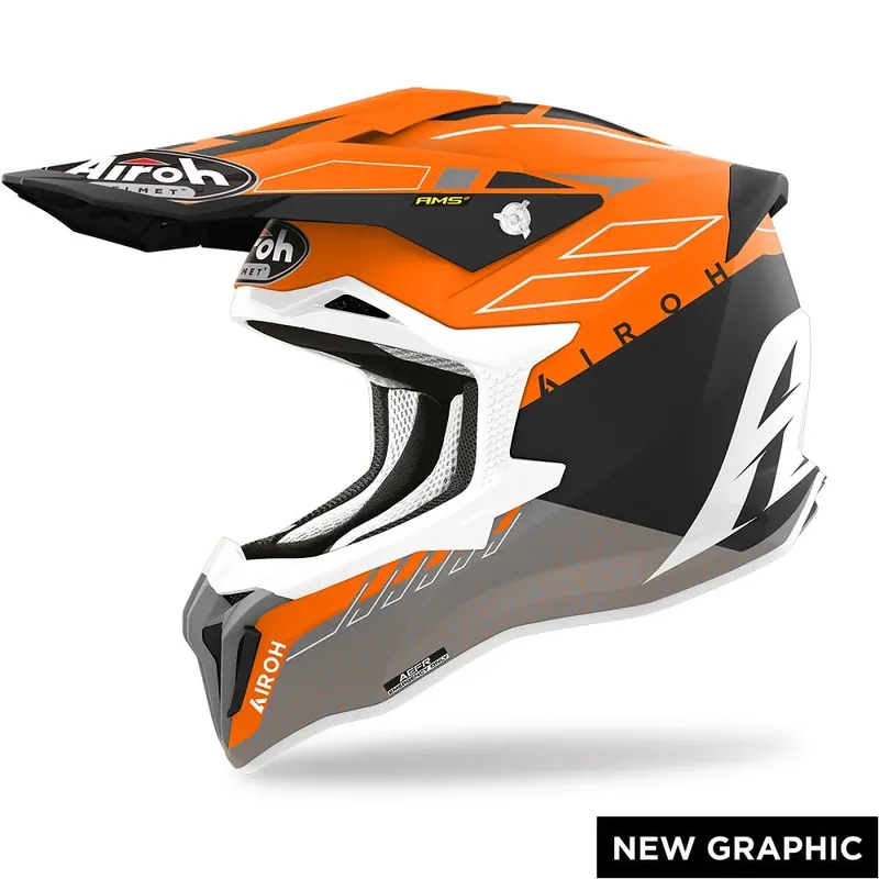 Nuova Collezione AIROH STRYCKER Casco Moto Cross enduro grafica SKIN