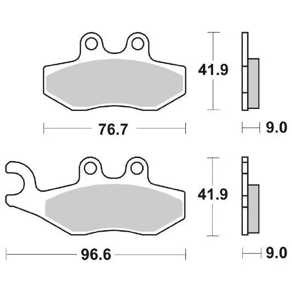 Prezzo Scontato Pastiglie Freno Anteriori SBS ANT/POST.PIAGGIO BEVERLY per PIAGGIO Beverly 300 2009-2016