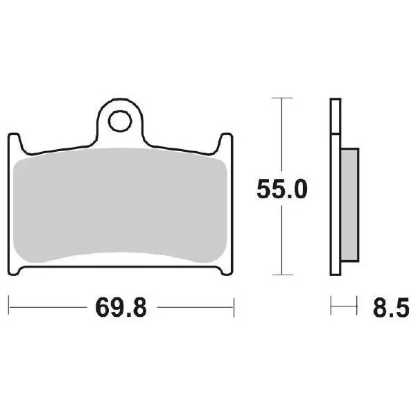 Reso Gratuito Pastiglie Freno Anteriori SBS HS SINTER SUZUKI GSXR per SUZUKI Bandit 1200 1996-1996