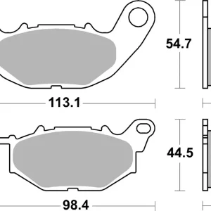 Prezzo Conveniente Pastiglie Freno Anteriori SBS 931 HS per YAMAHA MT-03 2016-2023