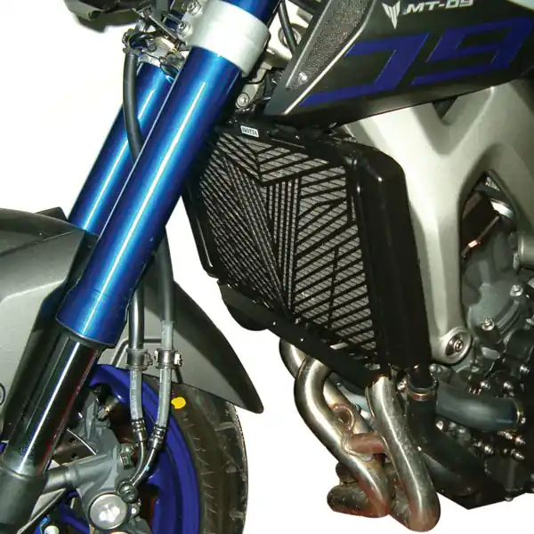 Compra Oggi Stesso ISOTTA Griglia di protezione per il radiatore nera per Yamaha MT-09 dal 2013 al 2016