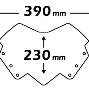 ISOTTA Cupolino Double Bubble PER YAMAHA x-max 125-250 2010-2013 Nuovo Arrivo