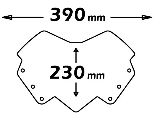 ISOTTA Cupolino Double Bubble PER YAMAHA x-max 125-250 2010-2013 Nuovo Arrivo