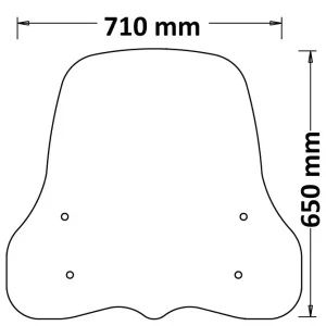 Bestseller ISOTTA PARABREZZA MEDIA PROTEZIONE KYMCO AGILITY R16 PLUS CON SERIGRAFIA ANTI REFRAZIONE SOLARE